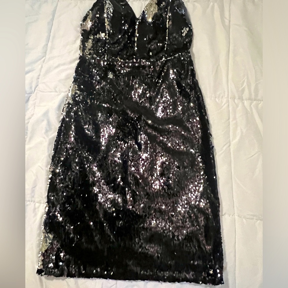 Beautiful Sequin black dress.